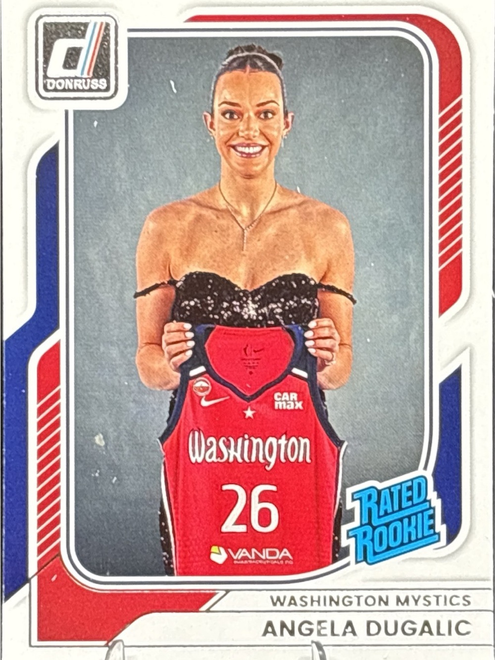 Panini Donruss Washington Mystics Rated Rookie Card - Angela Dugalić